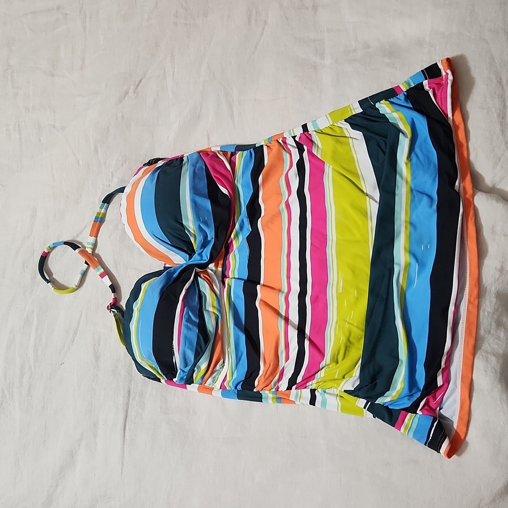 Anne Cole Twist Front Bandeaukini Swim Top
